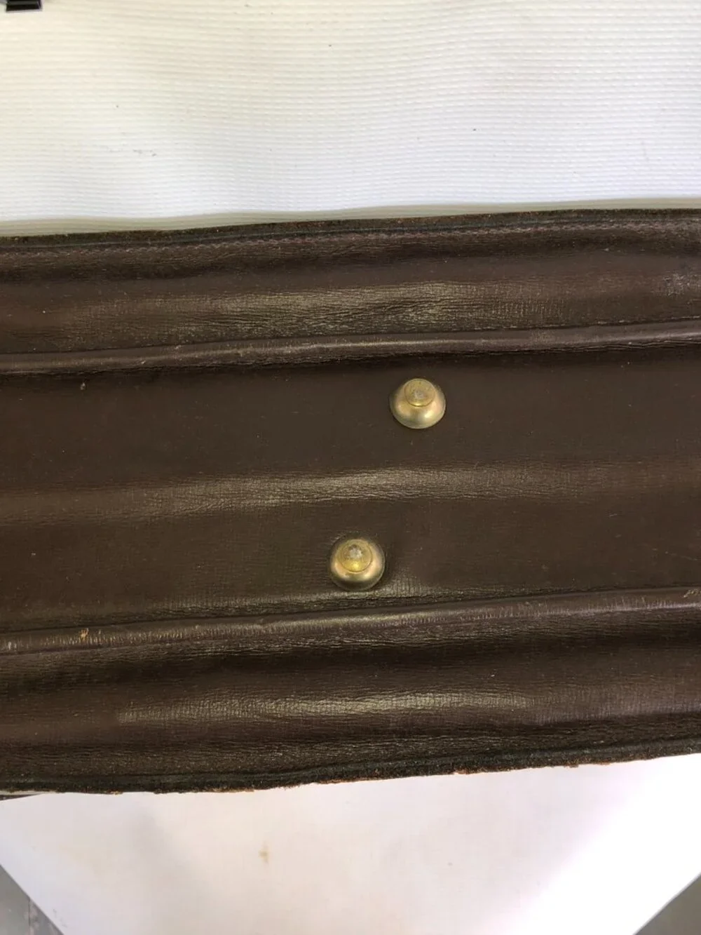 Vintage Hugo Bosca Leather Briefcase U.S. Property